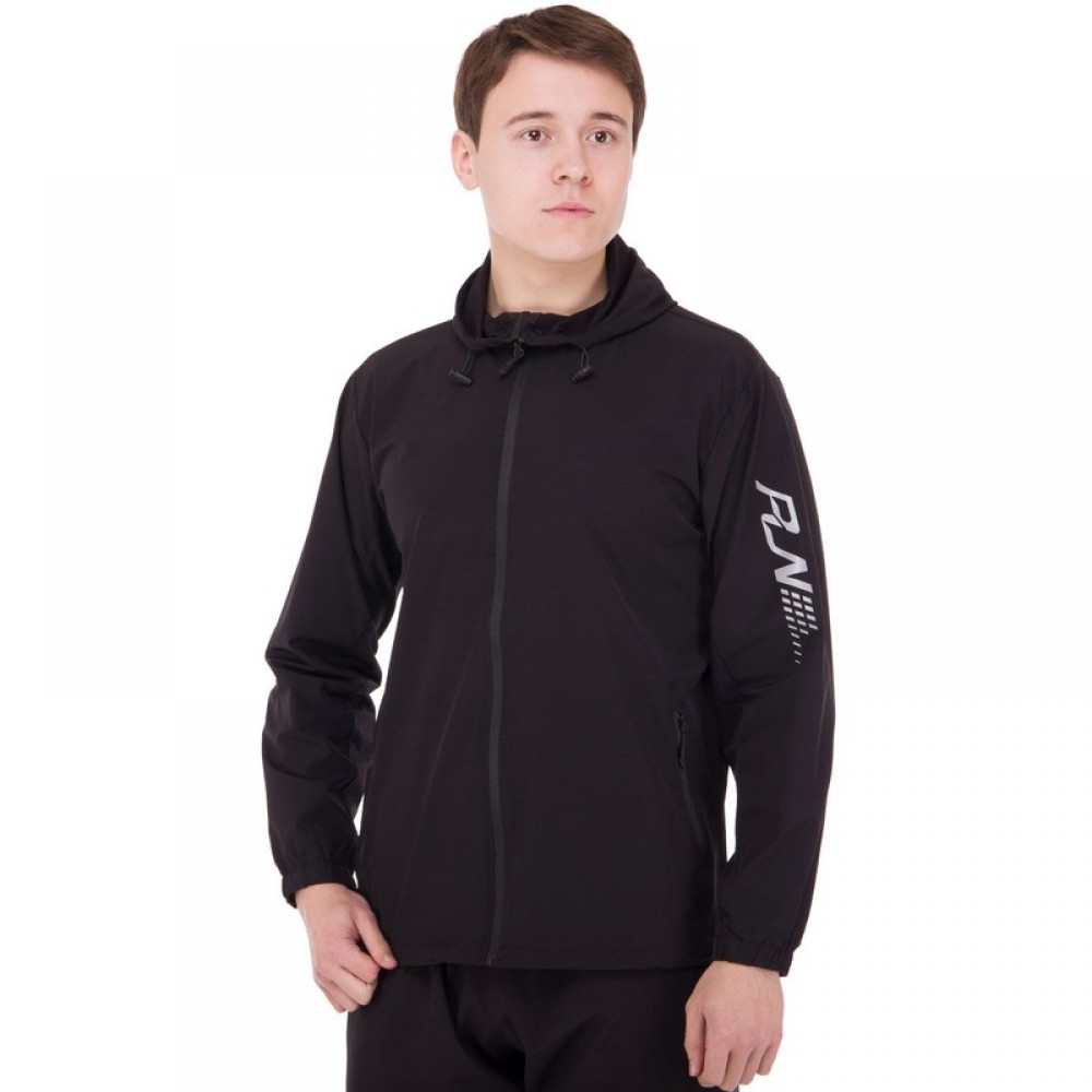 Кофта спортивна на блискавці з капюшоном JASON 0991 XL чорний