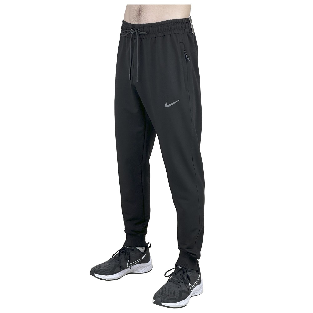 Штани чоловічі трикотажні на манжеті NIKE 5396 XL чорні