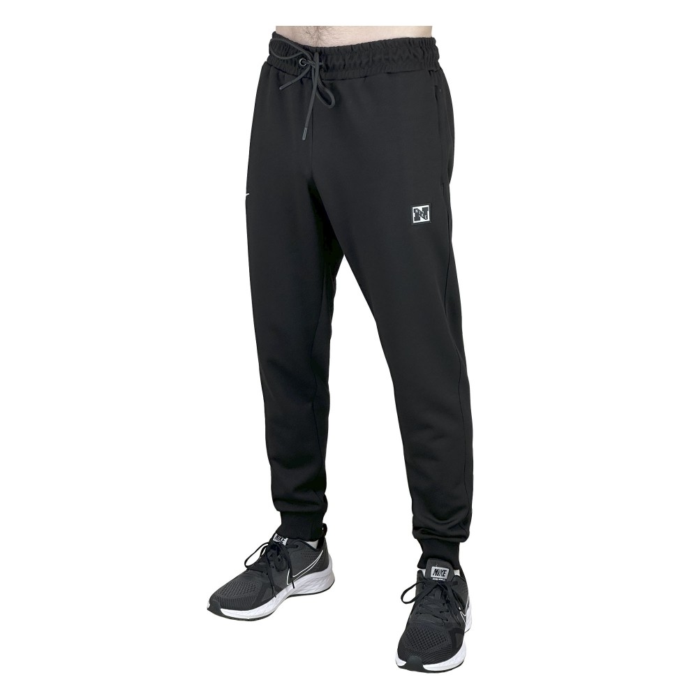 Штани чоловічі трикотаж-лакоста демісезонні NIKE NK-5005 S чорні манжет