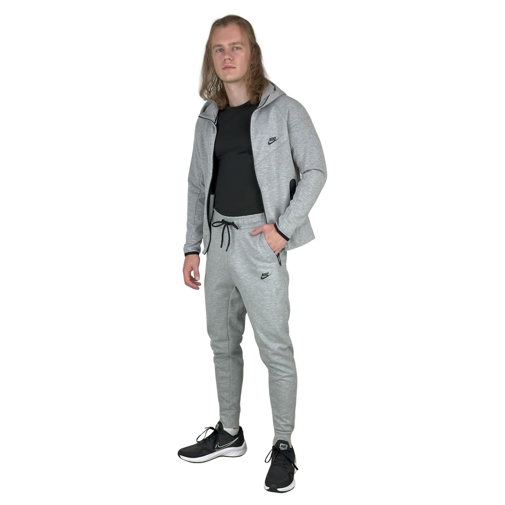 Костюм tech fleece NIKE 61651 S (140) світло сірий