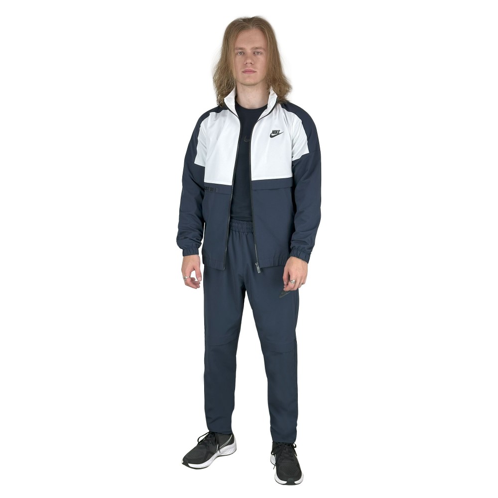 Костюм плащівка NIKE NK-03 S синій з білим (підкладка сітка)