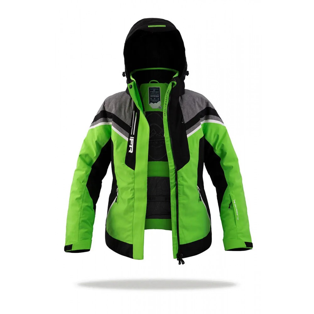 Куртка женская лыжная Freever AF-21625 3XL салатовая