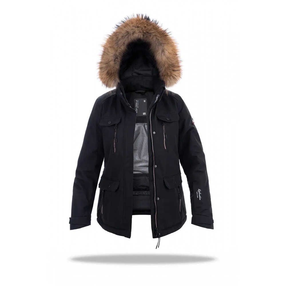 Куртка женская лыжная Freever AF-21768 XL черная