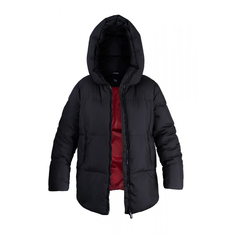 Пальто жіноче пухове Freever AF-2209 2XL чорне