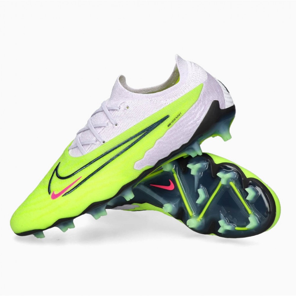 Взуття для футбола бутси NIKE Phantom GX Elite NK-6973 верх-PU, підошва-TPU 37 зелено-сірі