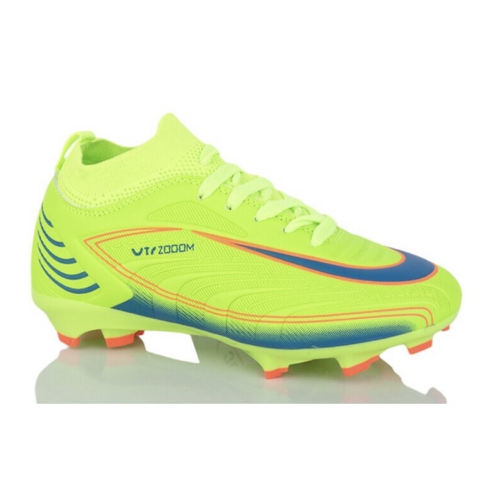 Взуття для футбола бутси дитячі SOCCER XC-551 верх-PU, підошва-TPU 33 салатові