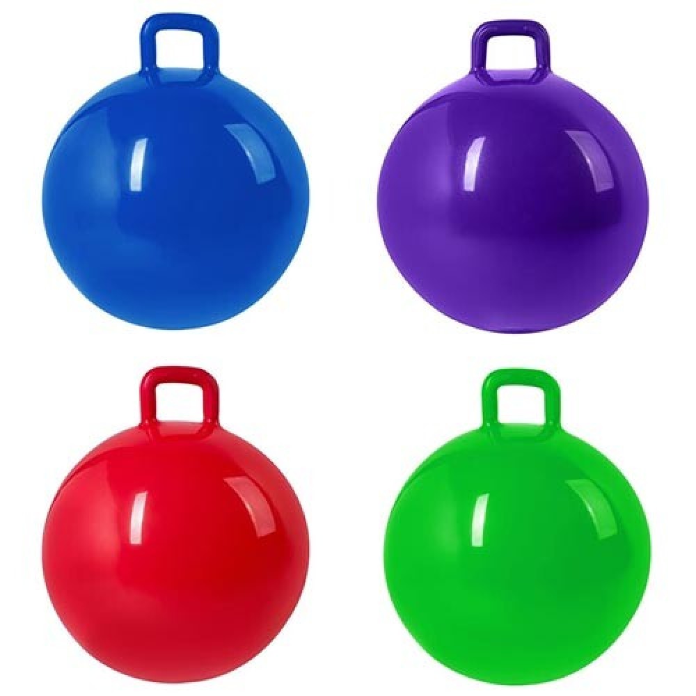 Мяч фитнес с ручкой глянцевый GYM BALL 5415-8 d-55см цвета в ассортименте