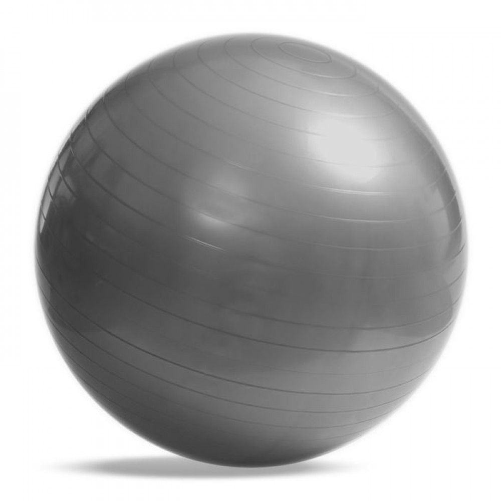 Мяч фитнес d-85см глянцевый GYM BALL 5415-8A/GR 1200гр серый